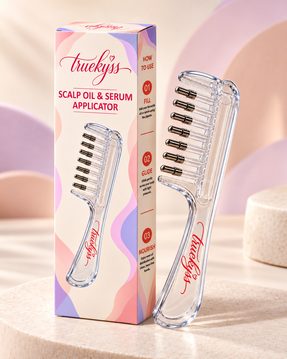Truekyss Oil Applicator Comb